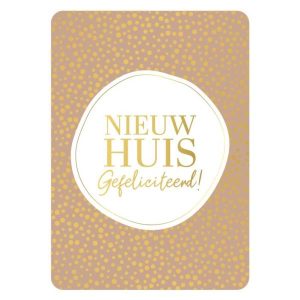 Wenskaart – Nieuw huis gefeliciteerd