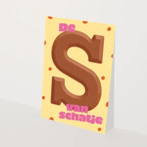 De S van Schatje – Sinterklaas – kaart A6