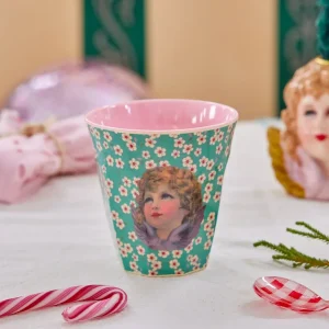 Melamine beker medium – Kerst – Angel Groen – Rice