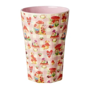 Melamine beker large – Love Therapy Gnome – Rice